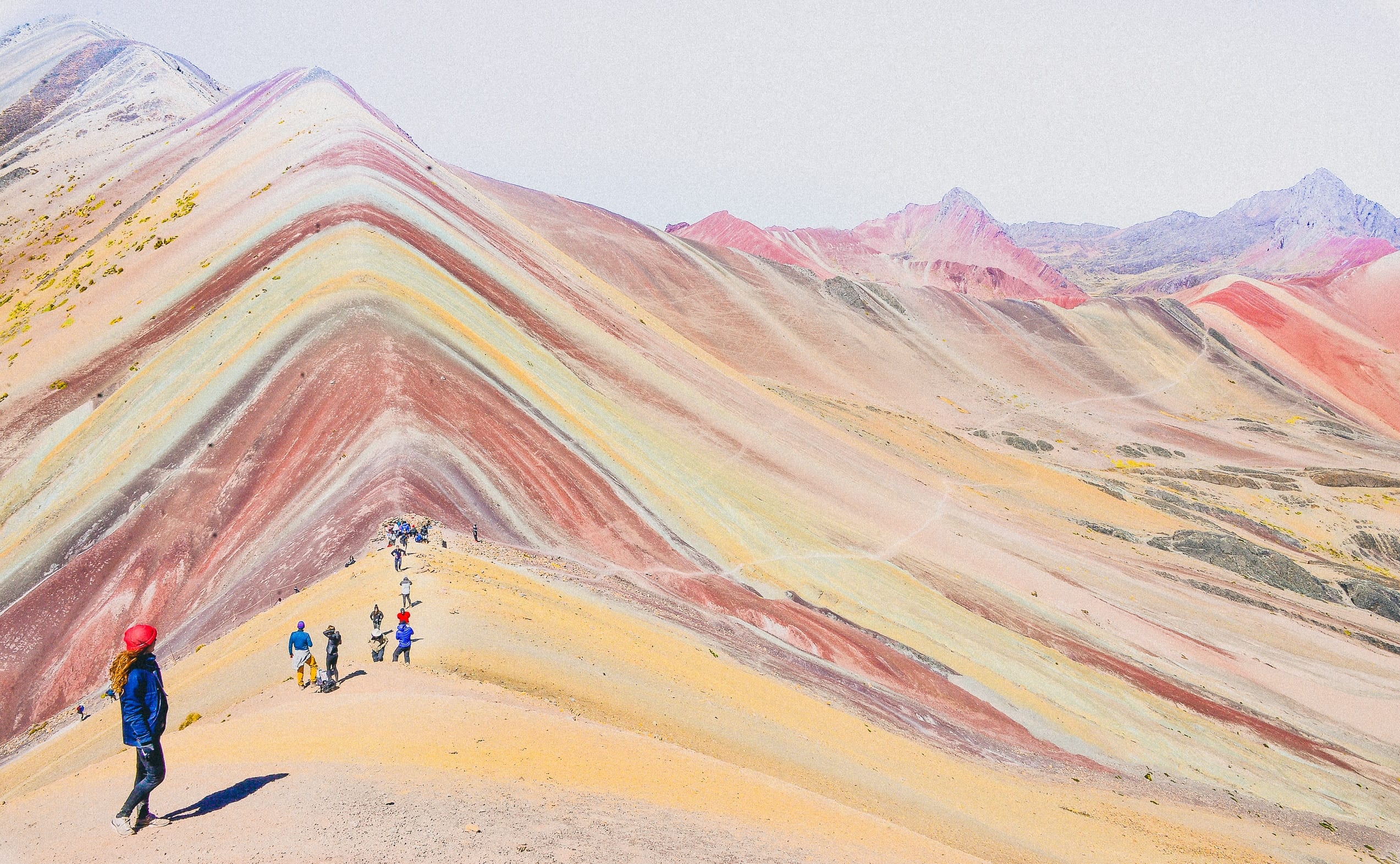 peru - nomads hiking rainbow mountains